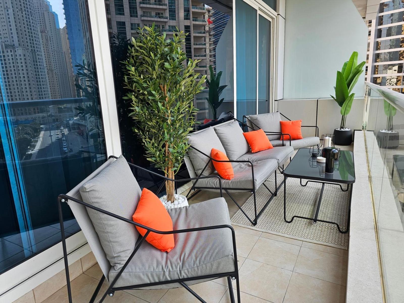 New Renovated Modern 1 Bedroom Dubai Marina Bagian luar foto