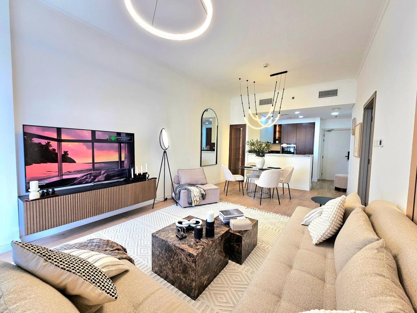 New Renovated Modern 1 Bedroom Dubai Marina Bagian luar foto