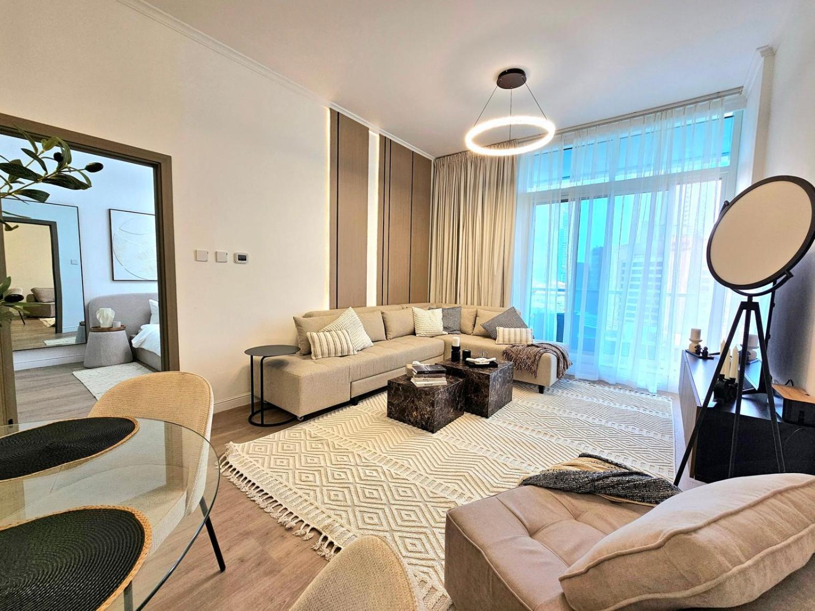 New Renovated Modern 1 Bedroom Dubai Marina Bagian luar foto