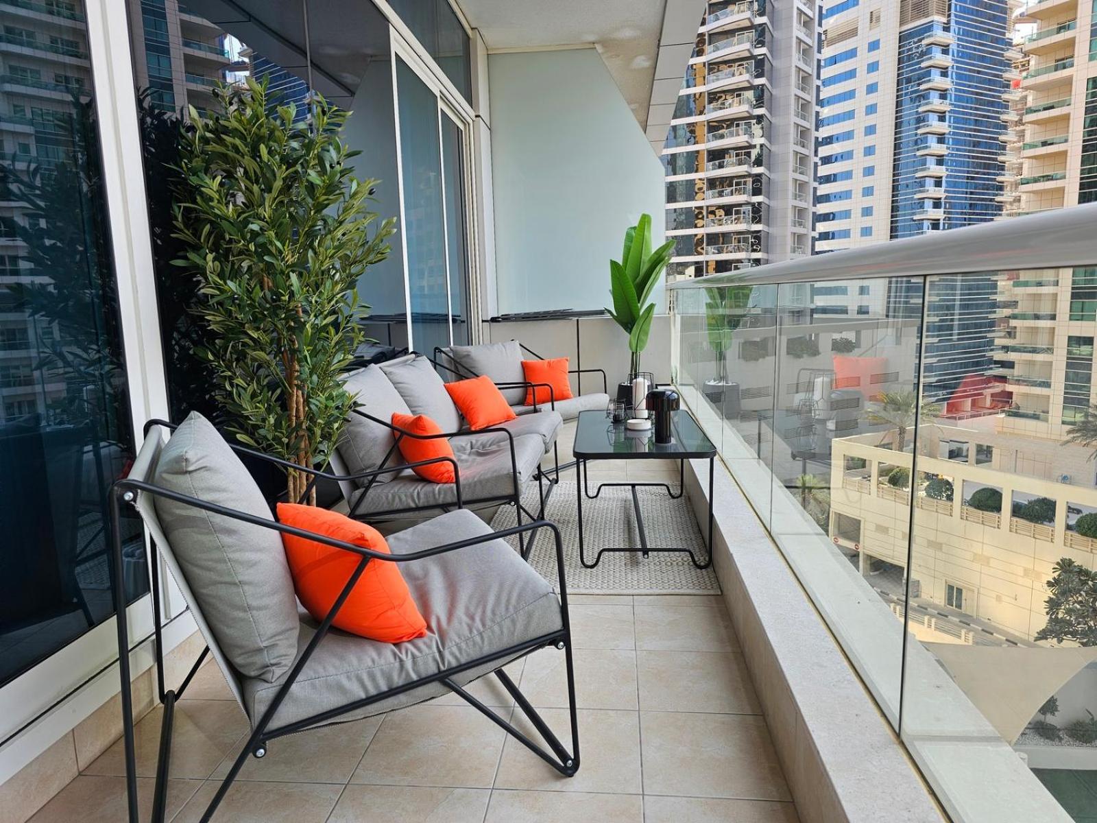 New Renovated Modern 1 Bedroom Dubai Marina Bagian luar foto